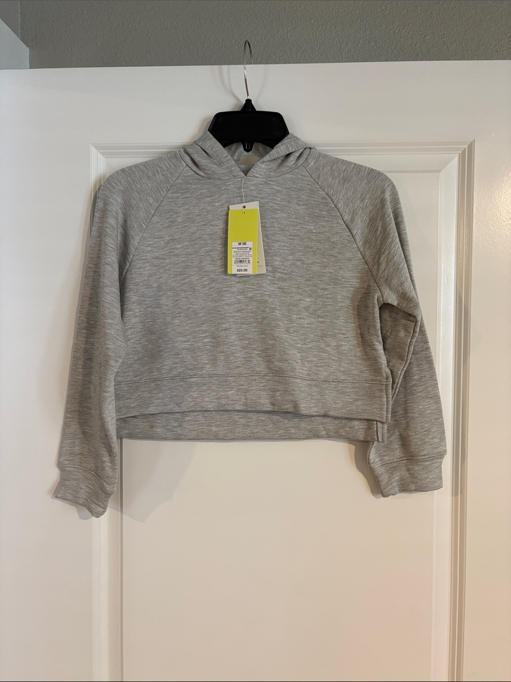 all in motion Girls Gray Cropped Hoodie Sweatshirt